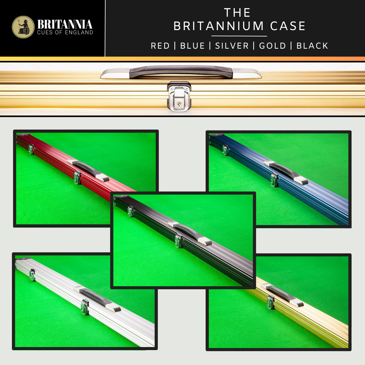 Britannia 3/4 Jointed R.W.S Champion Snooker Cue