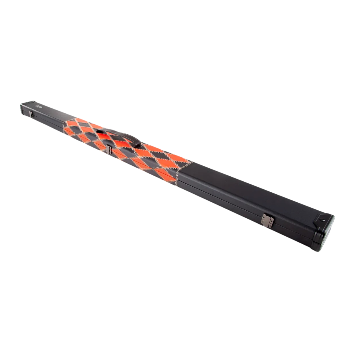 Britannia Snooker & Pool Hard Cue Case 3/4 Joint Red & Black Diamond Chequered - Holds 1 Cue