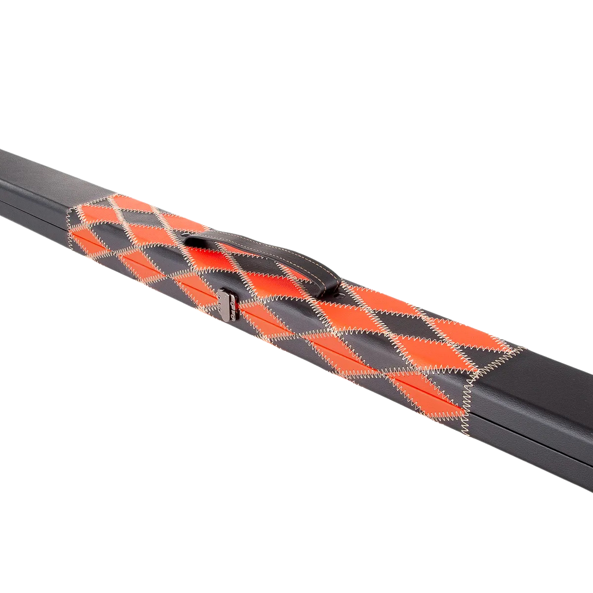 Britannia Snooker & Pool Hard Cue Case 3/4 Joint Red & Black Diamond Chequered - Holds 1 Cue