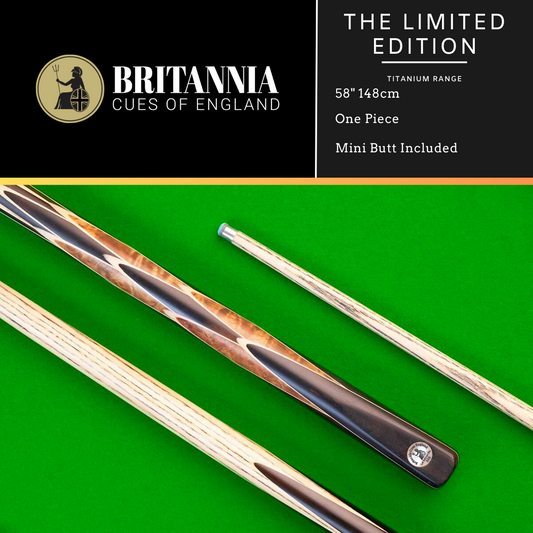 Britannia One Piece Limited Edition Titanium Snooker Cue