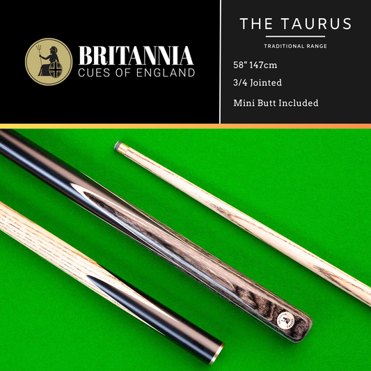 Britannia 3/4 Jointed Taurus Traditional Snooker Cue