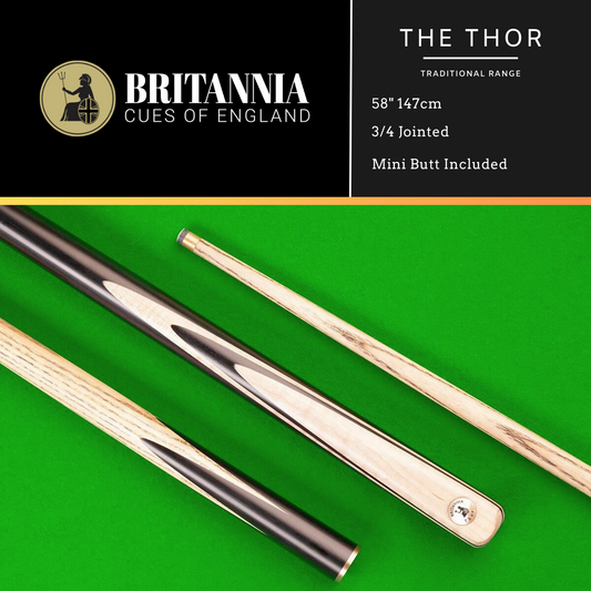 Britannia 3/4 Jointed Thor Traditional Snooker Cue
