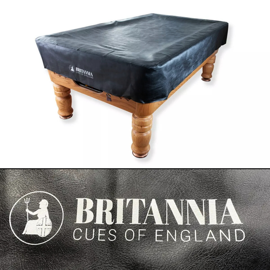 Britannia Billiards Table Cover Heavy Duty Leatherette Black 7ft | 8ft | 9ft