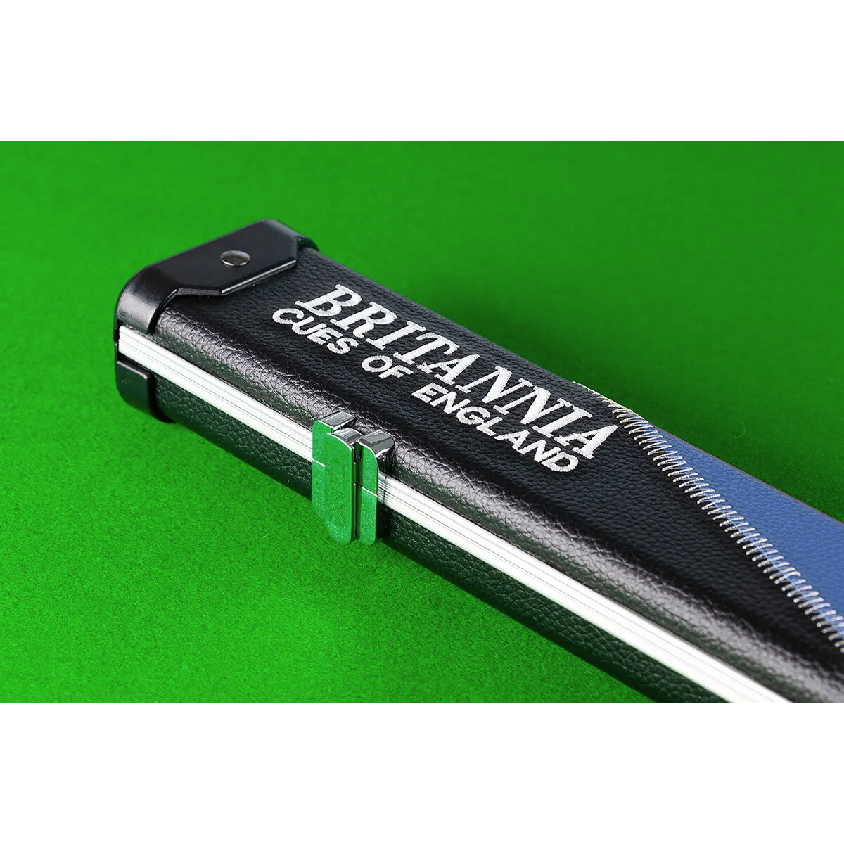 Britannia Hard Cue Case 3/4 Joint Britannium Aluminium & Leatherette Blue - Holds 1 Cue