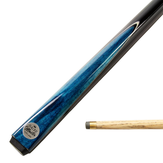 Baize Master Silver Series Conquest Snooker & Pool Junior Cue Blue / Red 42" | 48" | 52"