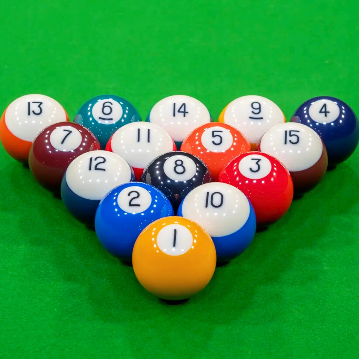 Dynaspheres American Pool Ball Set Cobalt Spots & Stripes 2 1/4" 57.2mm