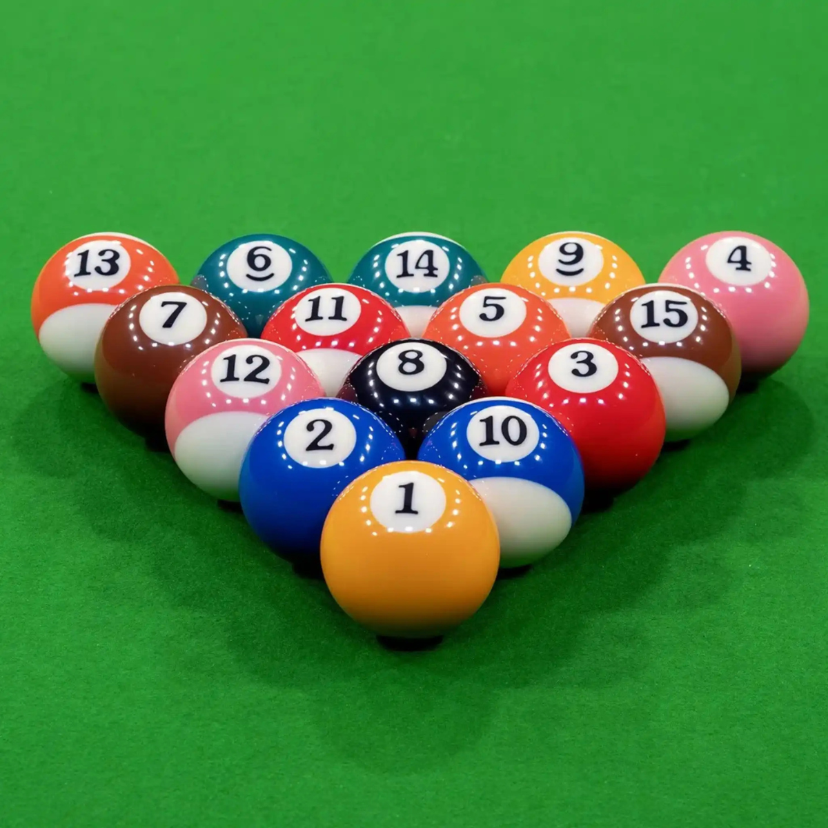 Dynaspheres American Pool Ball Set Lithium Spots & Stripes 2 1/4" 57.2mm