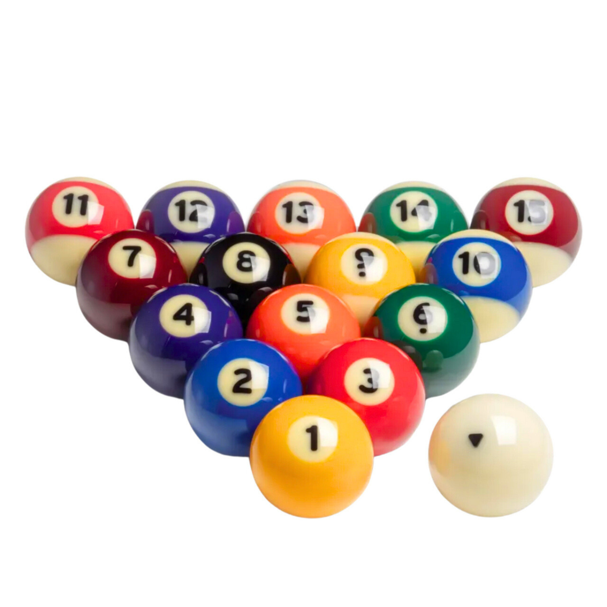 Dynaspheres American Pool Ball Set Vanadium Spots & Stripes 2 1/4" 57.2mm