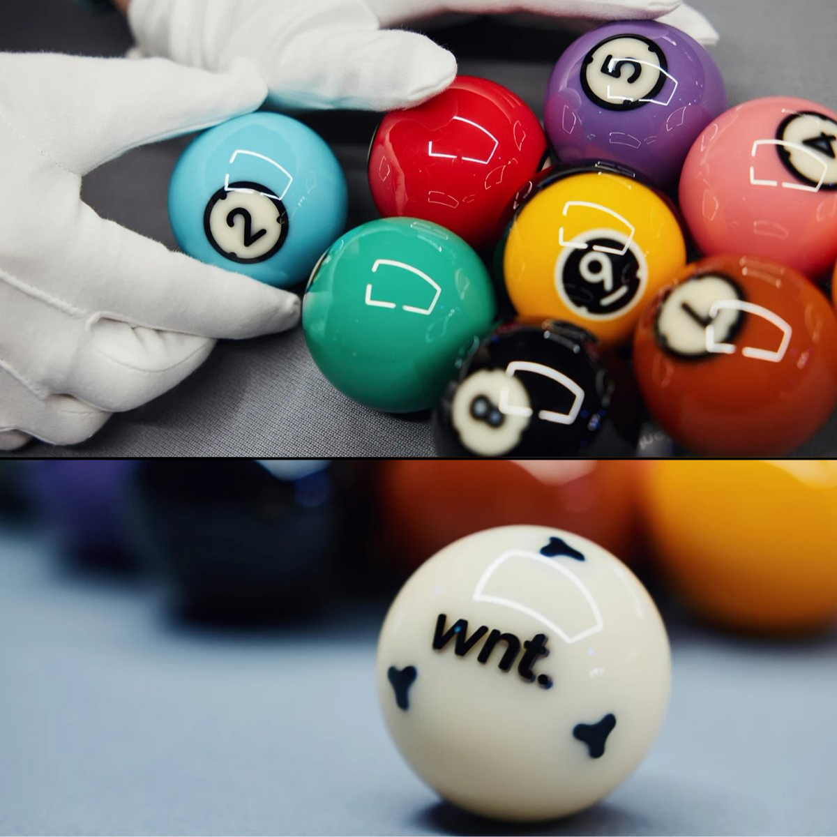 Dynaspheres American Pool Ball Set WNT Titan 2 1/4" 57.2mm