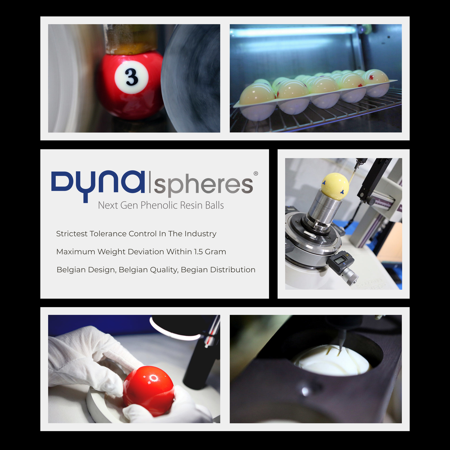 Dynaspheres American Pool Ball Set Lithium Spots & Stripes 2 1/4" 57.2mm