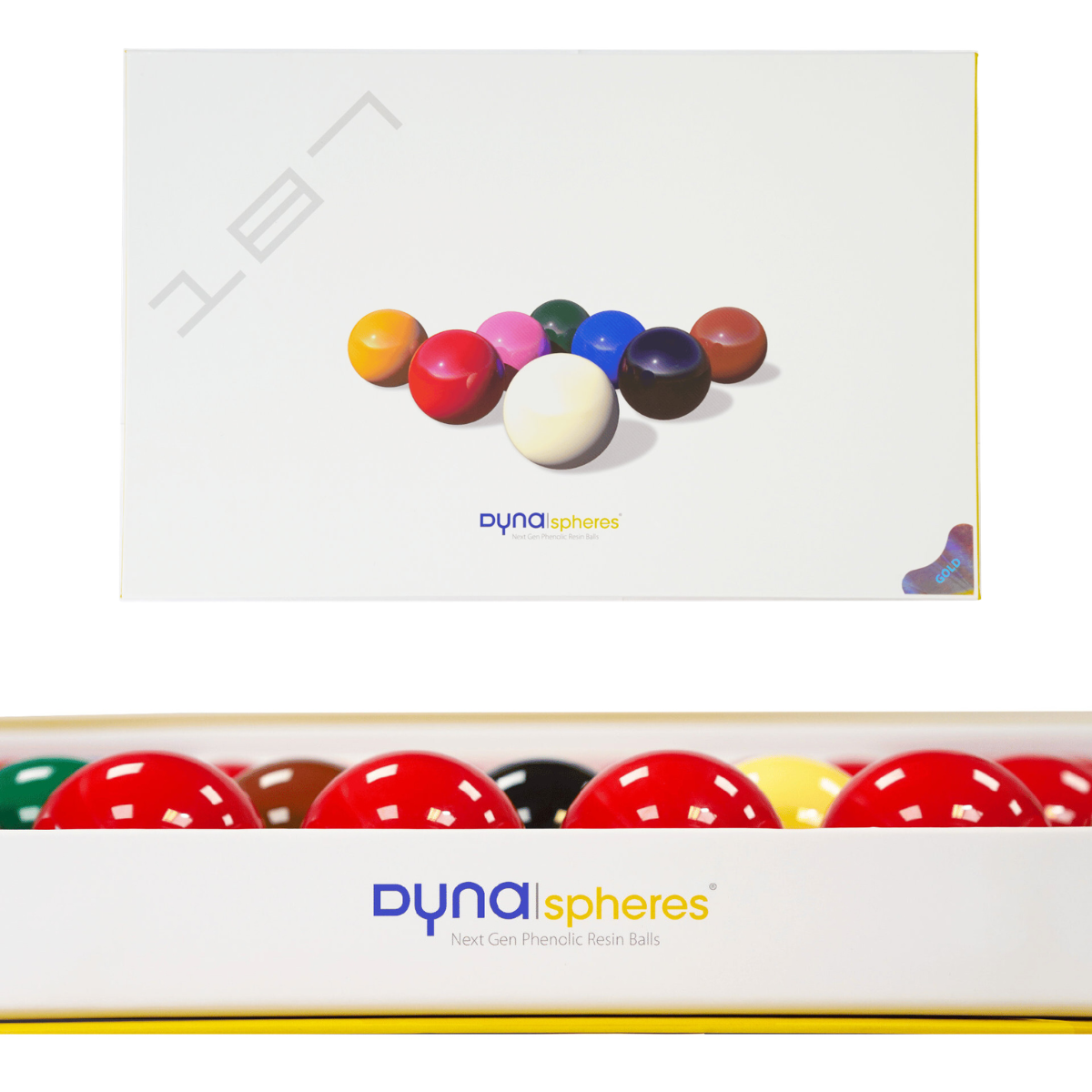 Dynaspheres Snooker Ball Set Gold 524 Range 2 1/16" 52.4mm