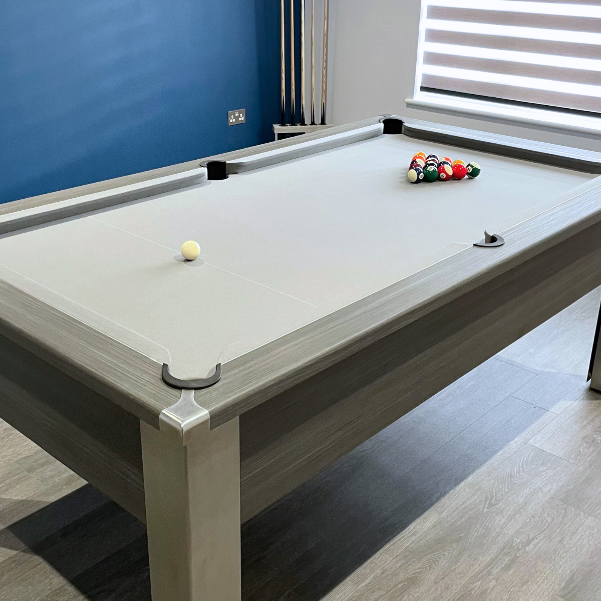 FMF English Pool Table Spirit Tournament Metallic Graphite 6ft Or 7ft