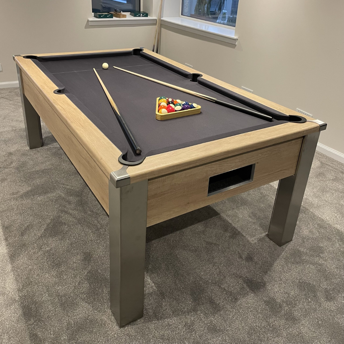 FMF English Pool Table Spirit Tournament Nebraska Oak 6ft Or 7ft