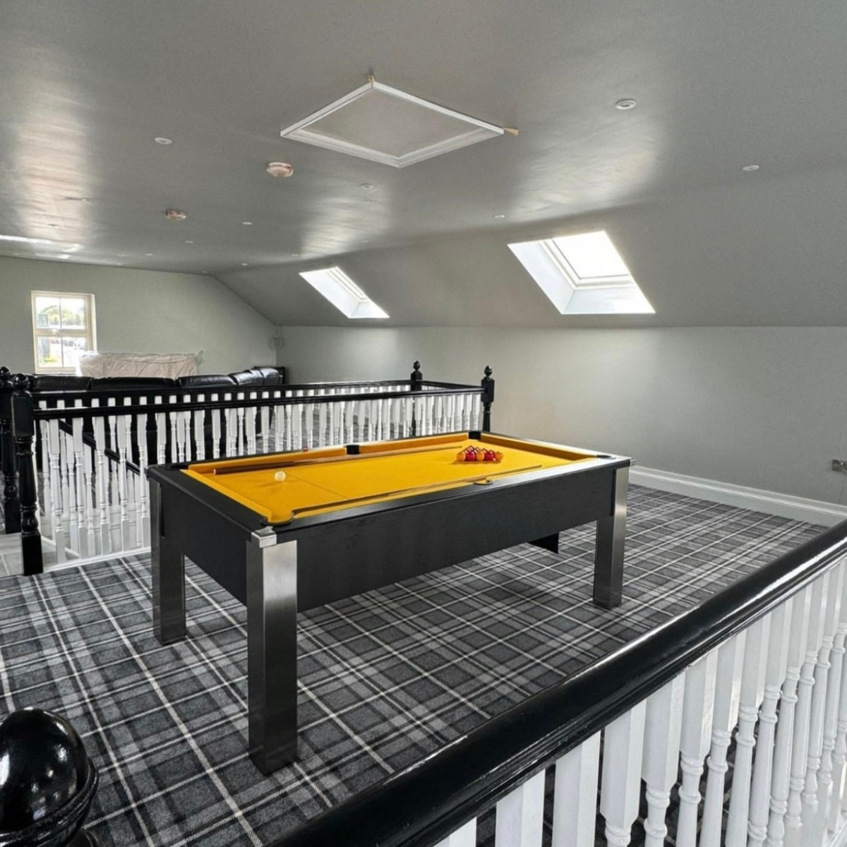 FMF English Pool Table Spirit Tournament Special Edition Black Stealth 6ft Or 7ft