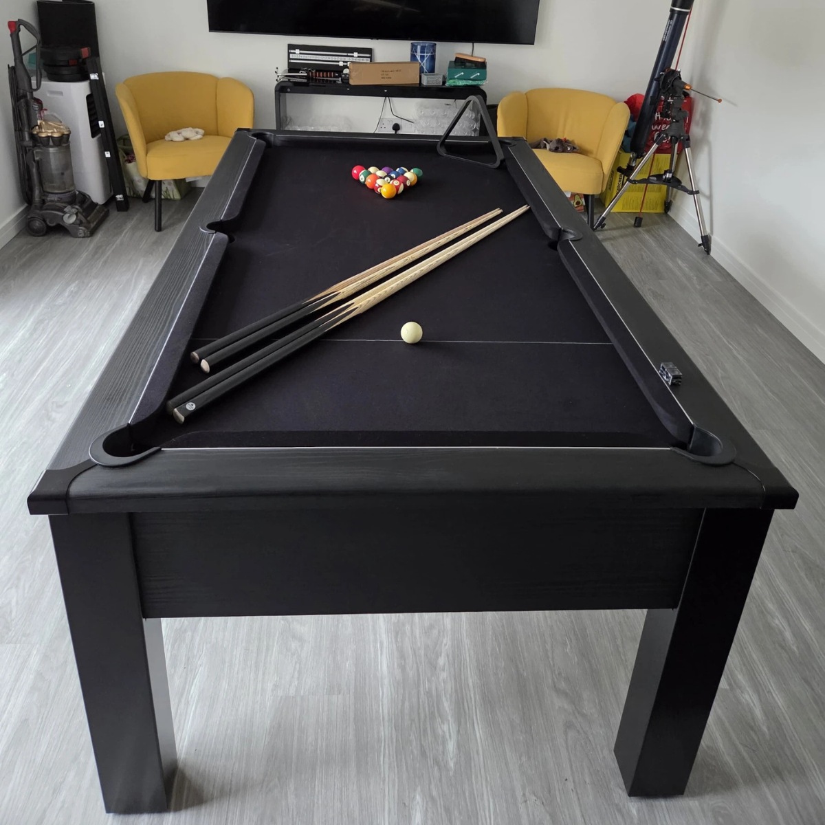 FMF English Pool Table Spirit Tournament Special Edition Black Stealth 6ft Or 7ft