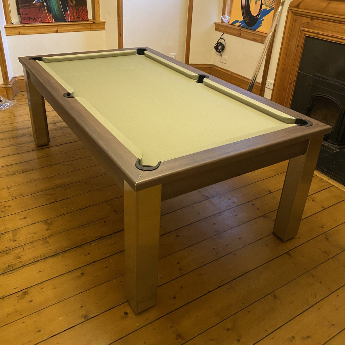 FMF English Pool Table With Dining Top Elixir Pacific Walnut 6ft Or 7ft
