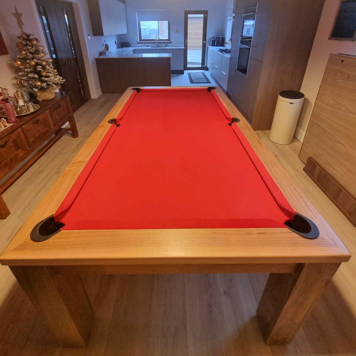 FMF English Pool Table With Dining Top Elixir Solid Timber Walnut 6ft Or 7ft