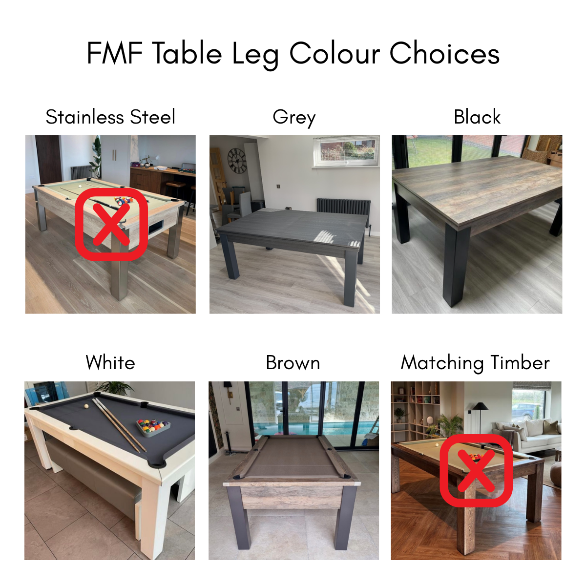FMF English Pool Table With Dining Top Xcalibur 7ft