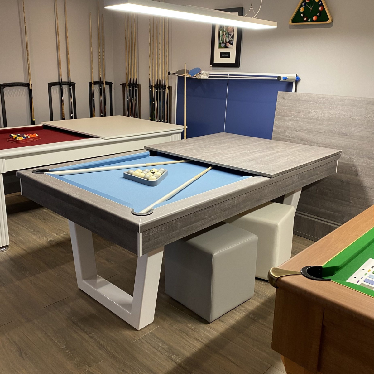 FMF Ultimate English Pool Table W/Dining Top 7ft