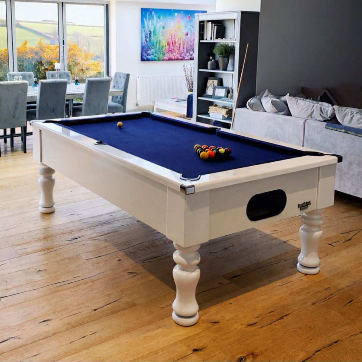 Geordie Pool English Pool Table White 6ft Or 7ft
