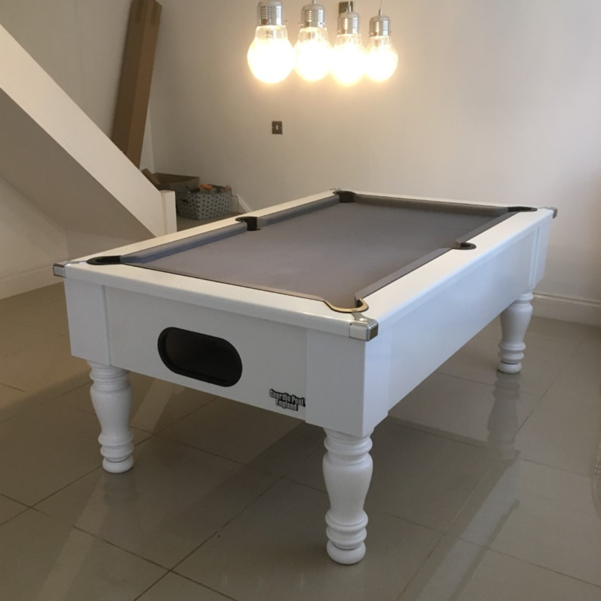 Geordie Pool English Pool Table White 6ft Or 7ft