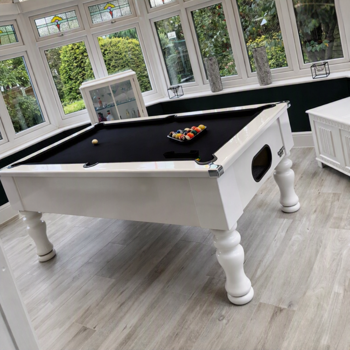 Geordie Pool English Pool Table White 6ft Or 7ft