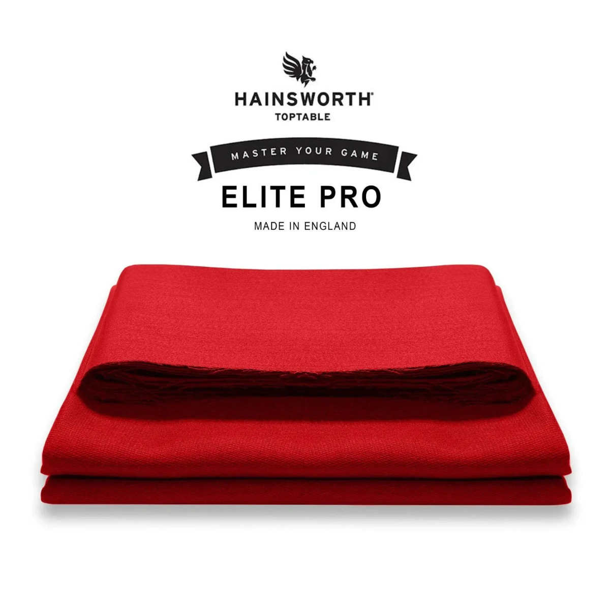Hainsworth Elite-Pro Cloth Bed And Cushion Set Bright Red 7ft