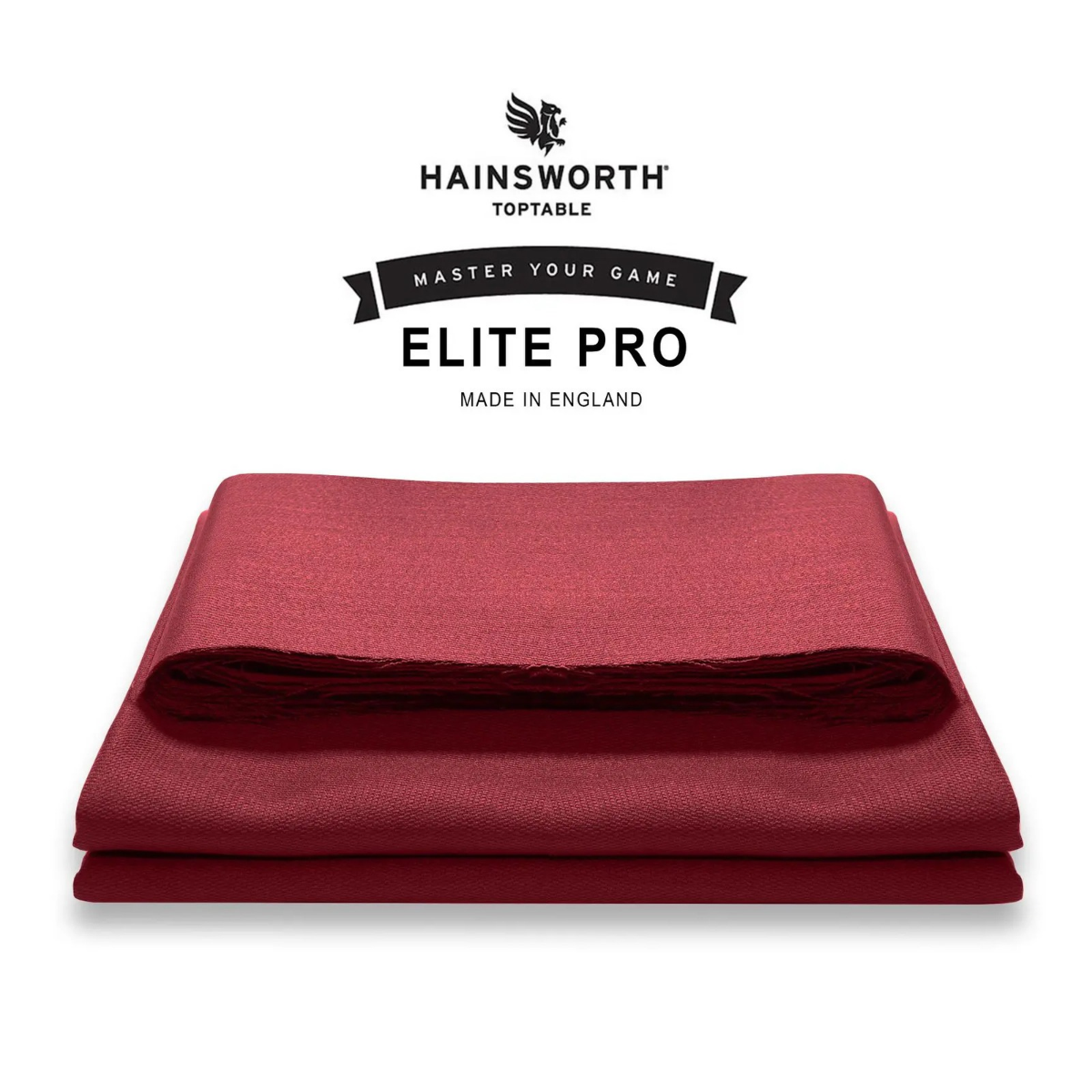 Hainsworth Elite-Pro Cloth Bed And Cushion Set Burgundy 7ft