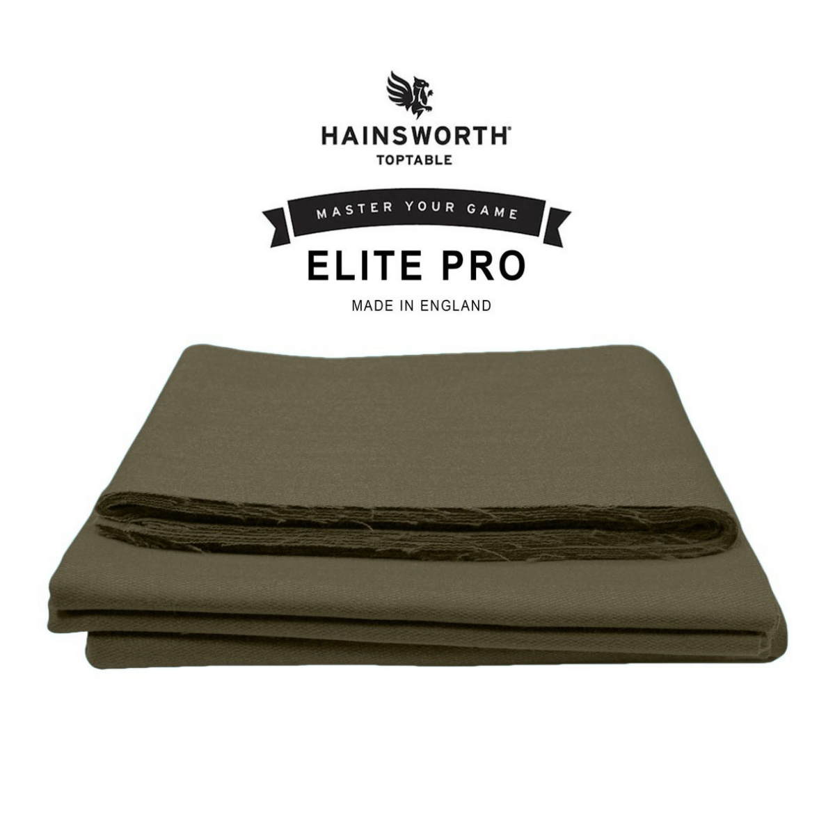 Hainsworth Elite-Pro Cloth Bed And Cushion Set Olive 7ft