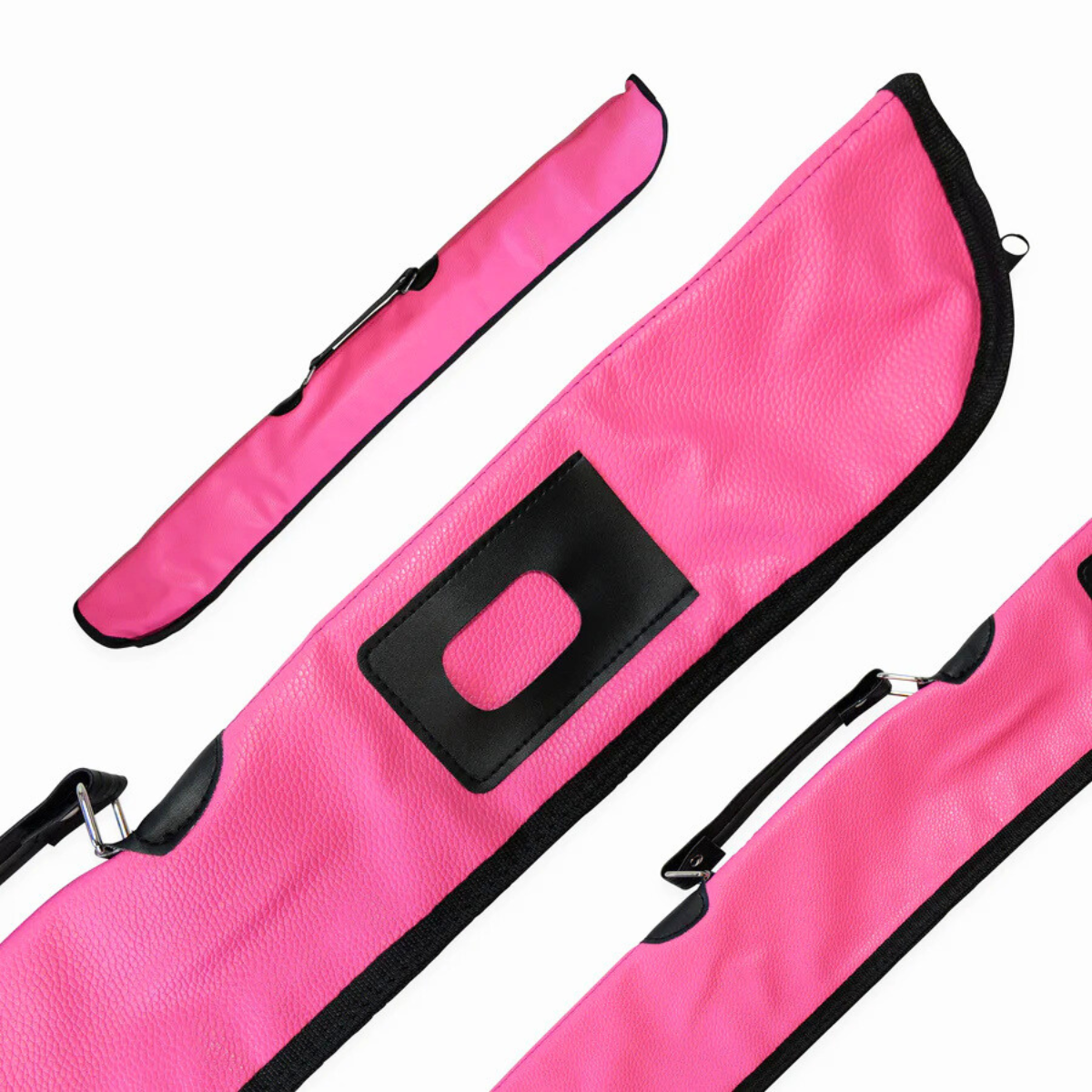 Heavy Duty Soft Cue Case Hot Pink For Centre Joint Snooker & Pool Cues 58"