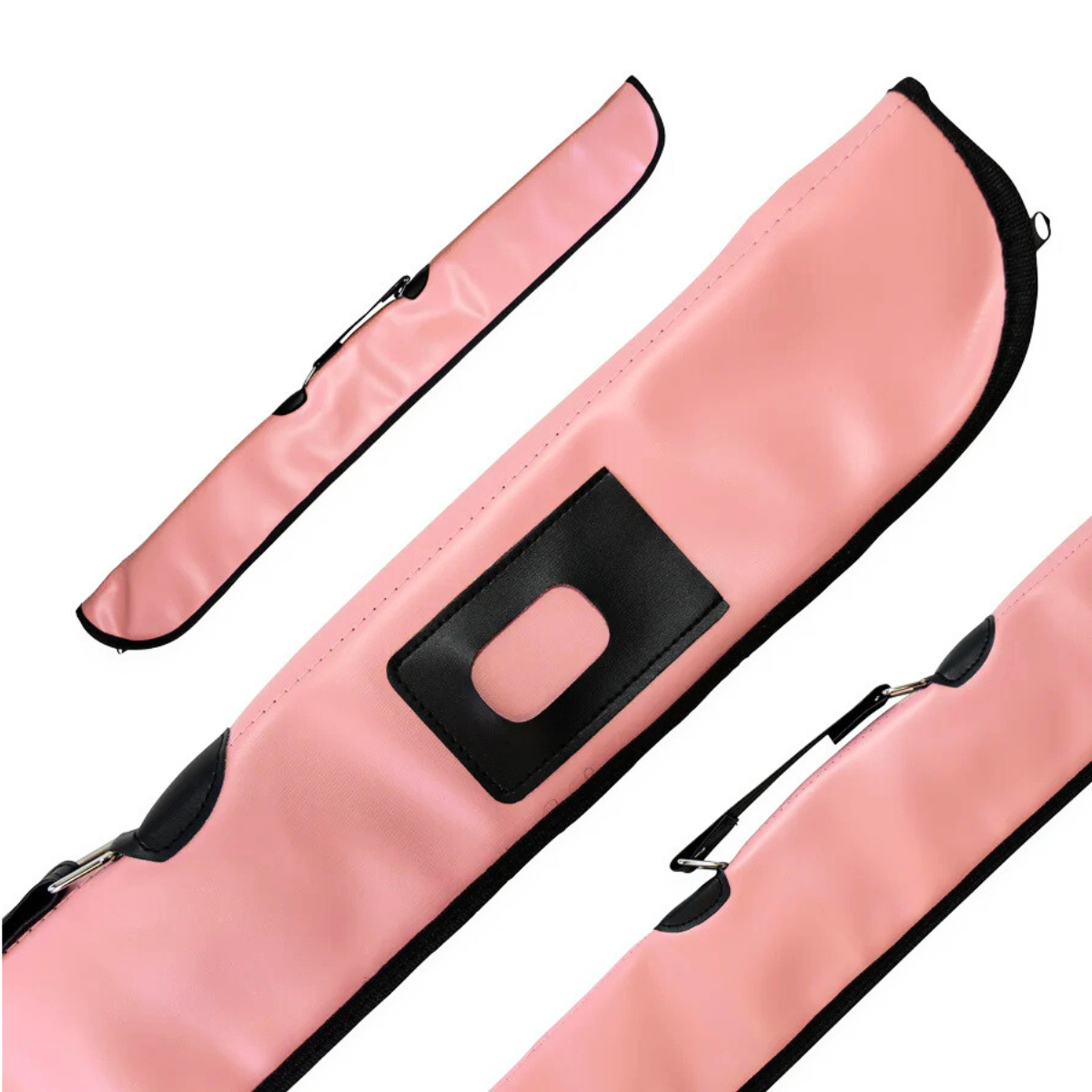 Heavy Duty Soft Cue Case Pink For Centre Joint Snooker & Pool Cues 58"