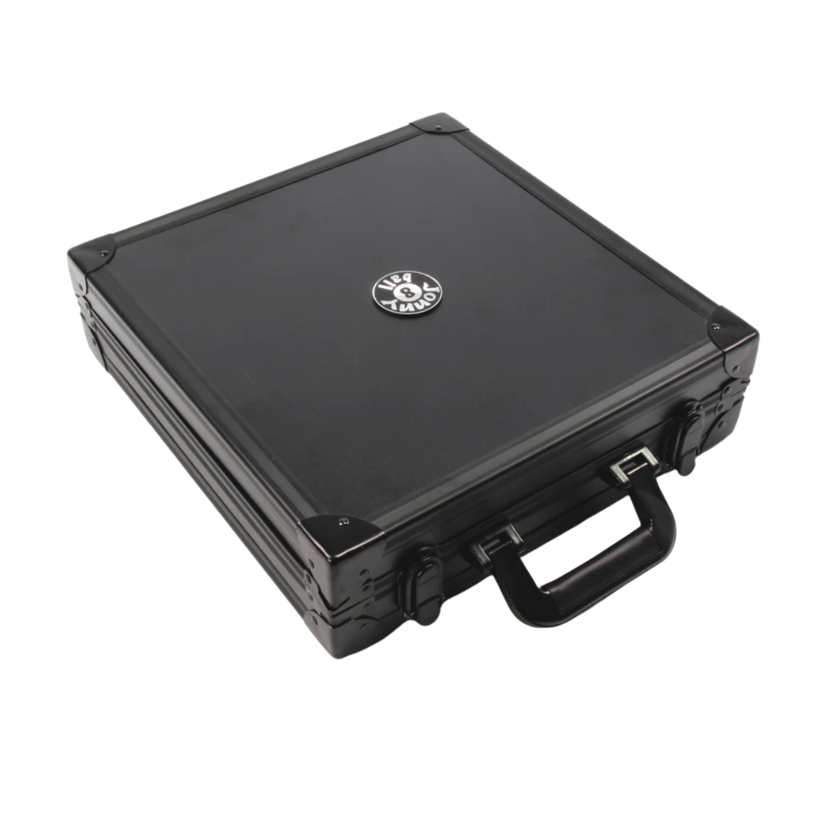 Jonny 8-Ball English Pool Ball Carry Case Aluminium Black 2" 50.8mm