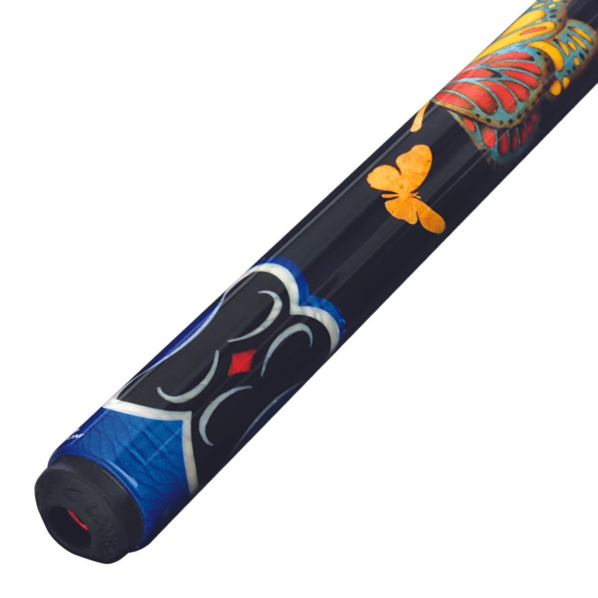 The Longoni Papilio Lux American Pool Cue Arcobaleno