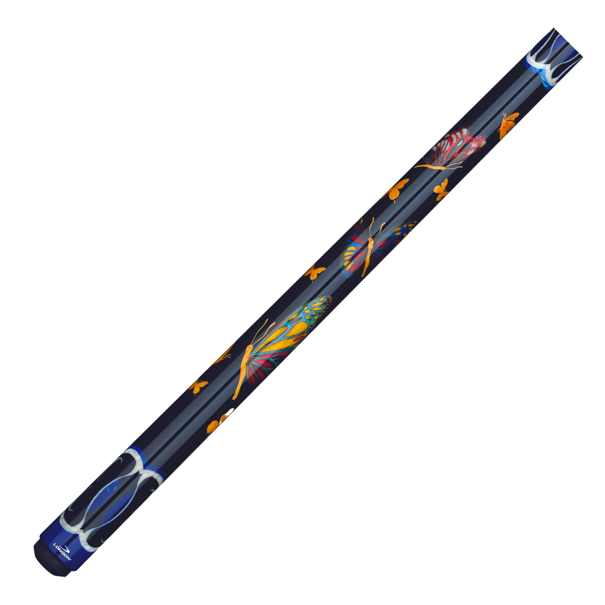 The Longoni Papilio Lux American Pool Cue Arcobaleno