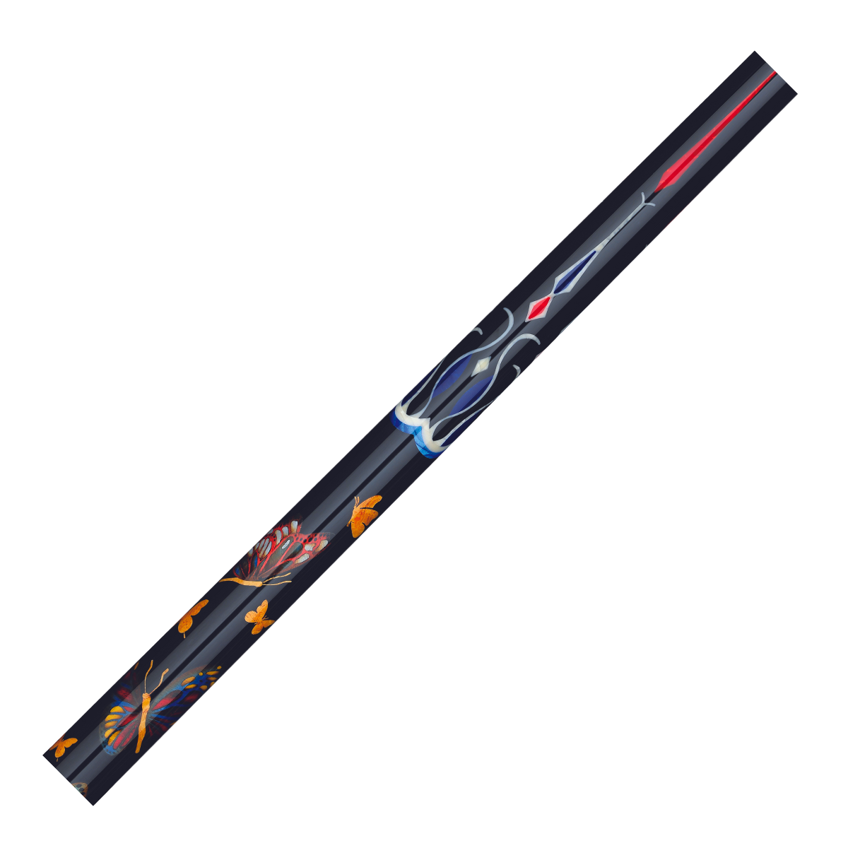 The Longoni Papilio Lux American Pool Cue Arcobaleno