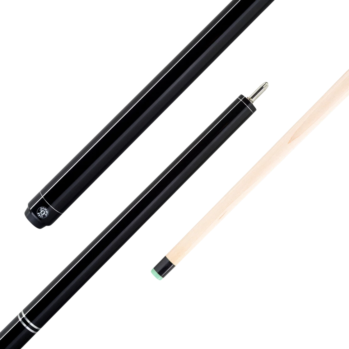 Jonny 8-Ball English Break Cue Centre Joint Maple Black Destroyer 58" 147cm