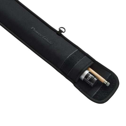 PowerGlide Soft Cue Case Skuba Black For Centre Joint Snooker & Pool Cues 57"