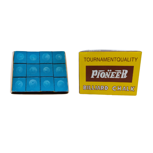 Economy Snooker & Pool Cue Chalk Blue / Green 12pc Box