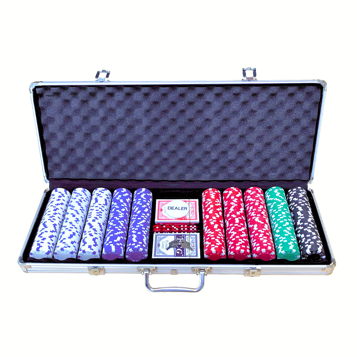The All In Aluminium Case Poker Set