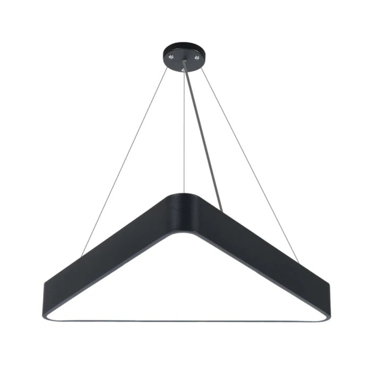 Poker Table Light LED Pendant 48W 3CCT Triangle Black 60cm x 60cm