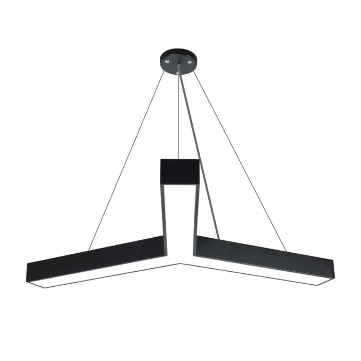 Poker Table Light LED Pendant 48W 3CCT Y-Shaped Black