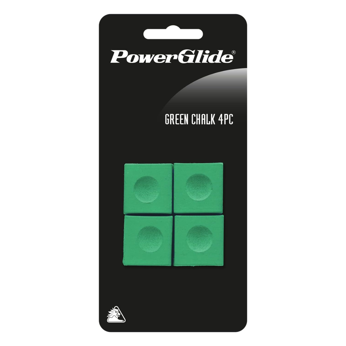 PowerGlide Snooker & Pool Chalk 4 Pieces Green | Blue