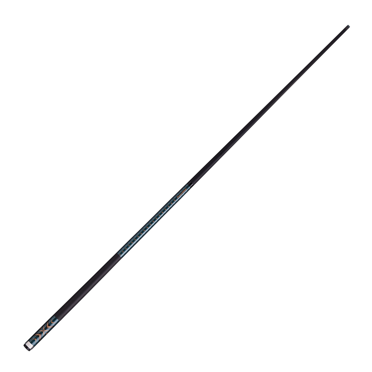 PowerGlide Snooker & Pool Cue Centre Jointed Autograph 3K Carbon Fibre Green 57" 145cm