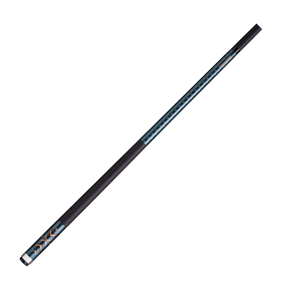 PowerGlide Snooker & Pool Cue Centre Jointed Autograph 3K Carbon Fibre Green 57" 145cm
