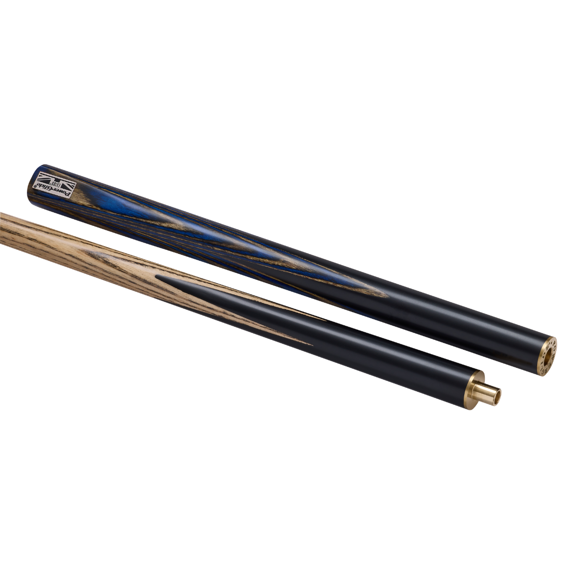 PowerGlide Snooker & Pool Cue Centre Or 3/4 Jointed Exios Blue 57" 145cm