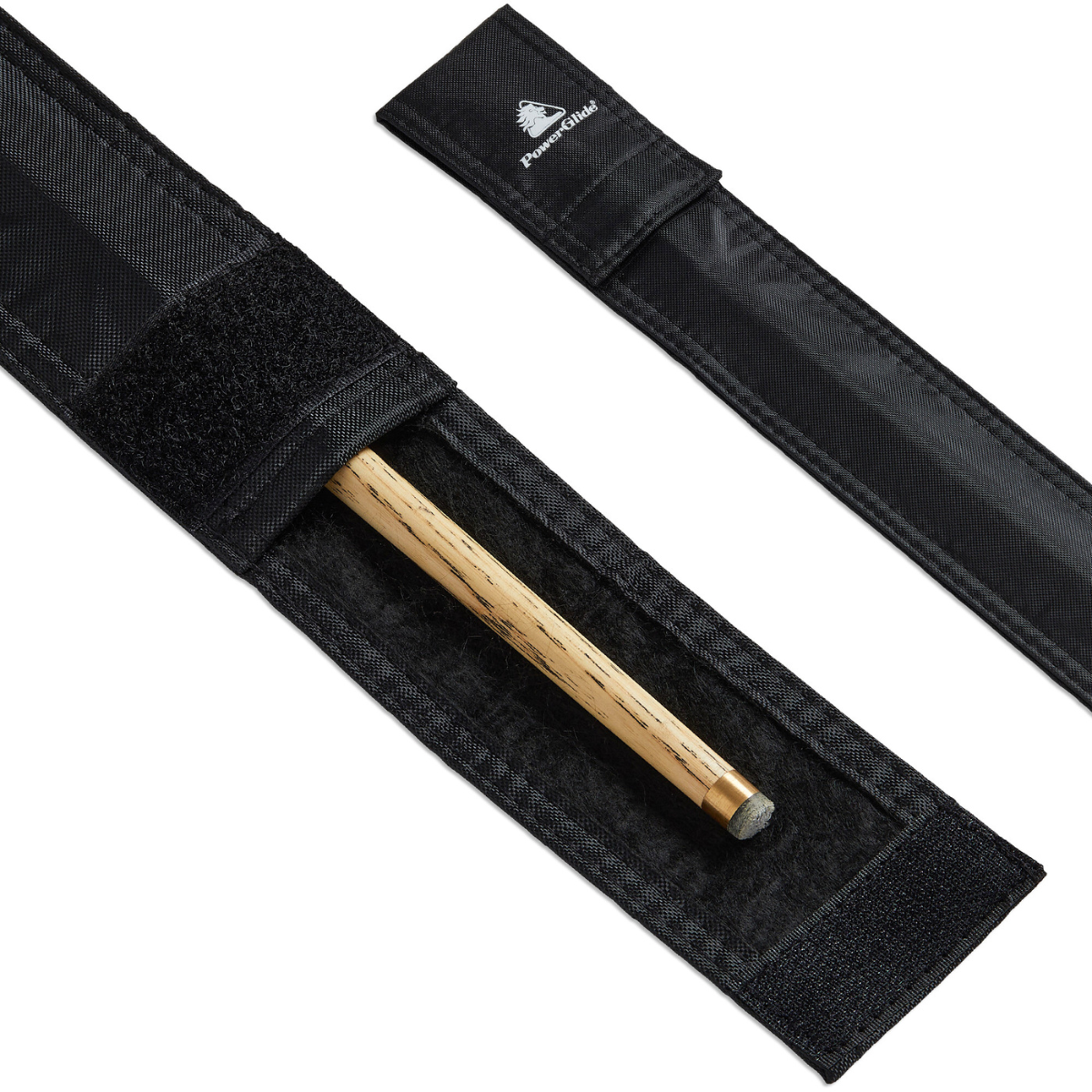 PowerGlide Soft Cue Case Sleeve Black For 1 Piece Snooker & Pool Cues 57"
