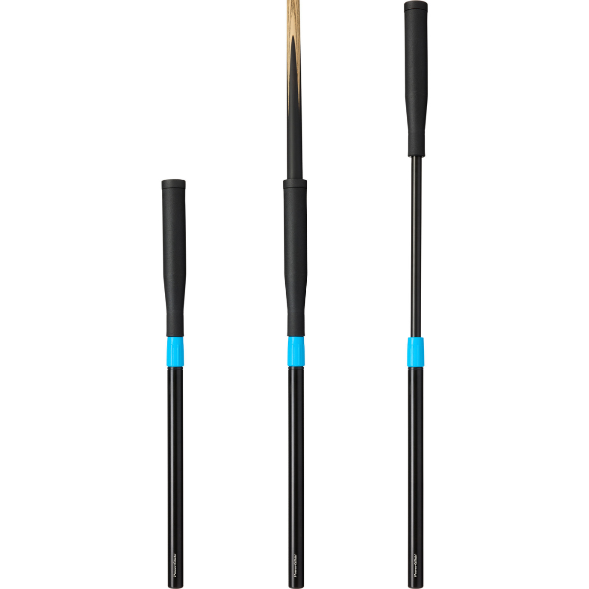 PowerGlide Cues Telescopic Extension Black Push Fit 30 Inch