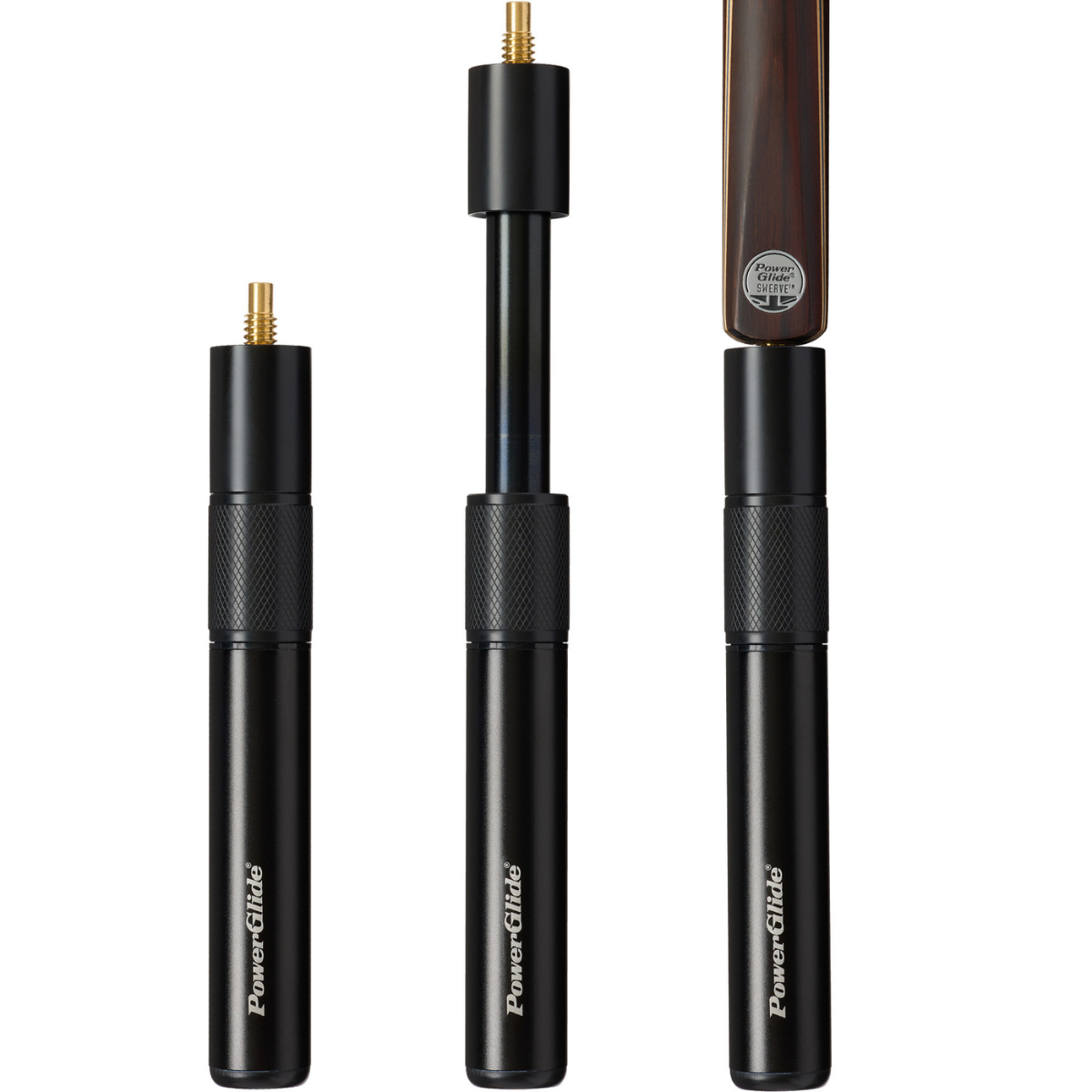 PowerGlide Cues Telescopic Extension Black Screw Fit 9 Inch To 12 Inch