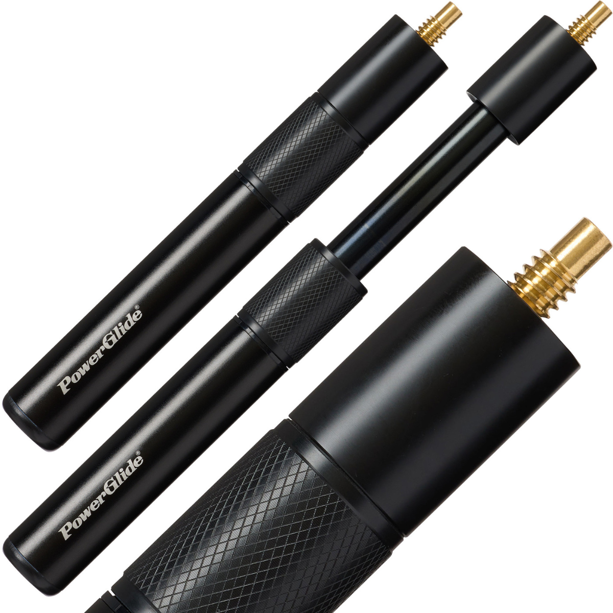 PowerGlide Cues Telescopic Extension Black Screw Fit 9 Inch To 12 Inch