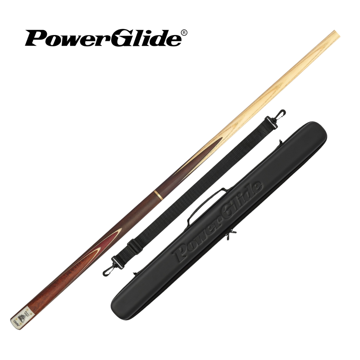PowerGlide Snooker & Pool Cue 3/4 Jointed Executive 57" 145cm